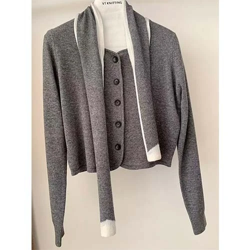 Gray Wool Cardigan suppliers