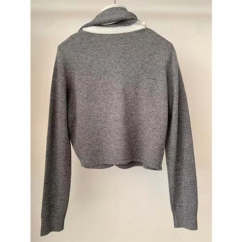 Gray Wool Cardigan factory