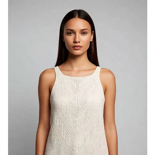 Wholegarment Seamless Crew Neck Vest